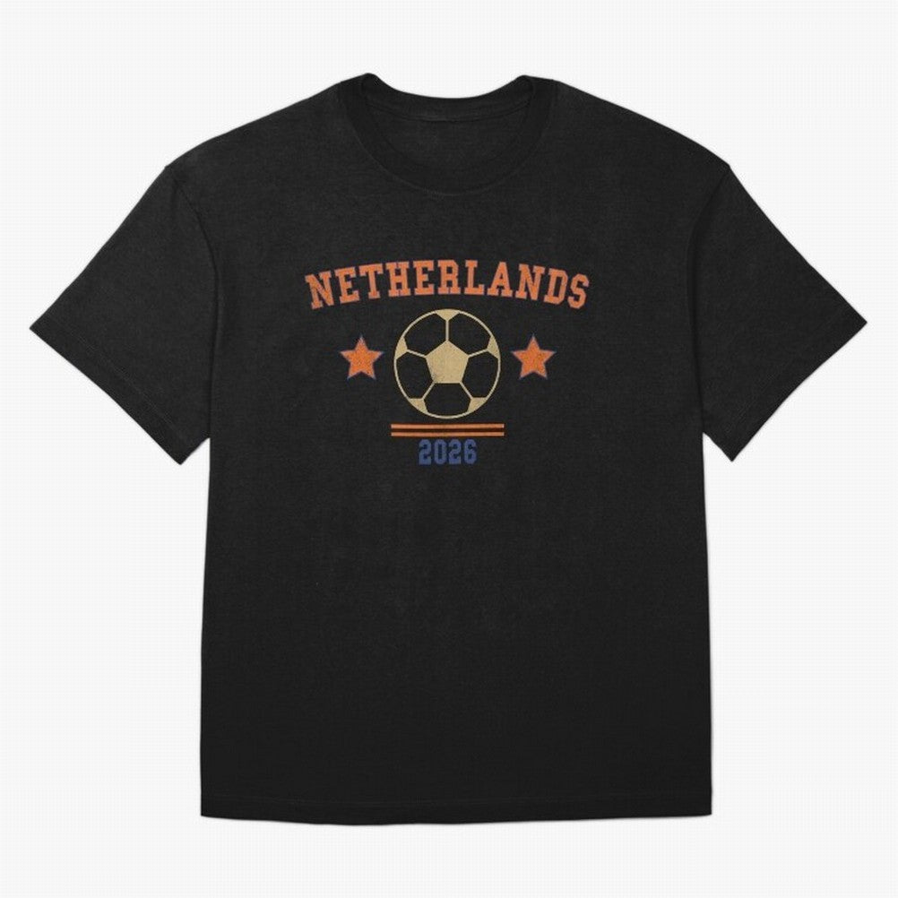 Netherlands ¡ª Vintage Soccer Tee Oversized T-Shirt Support Your Favorite Stars during the FIFA World Cup 2026 Journey through Neymar Highlights, England Pride, Football History, Final Match Energy, Crowd Noise and Once in a Lifetime Moments;