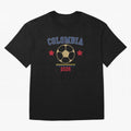Colombia ¡ª Vintage Soccer Tee Oversized T-Shirt Feel the Roar of Global Football Passion for FIFA World Cup 2026, with Neymar, Haaland and Cristiano Ronaldo, Spain, Championship Spirit, Famous Goals, Roaring Crowds and International Football