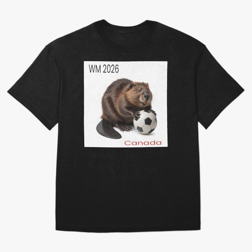 Canadian beaver invites you to World Cup 2026 in USA, Canada and Mexico Oversized T-Shirt Feel the Heartbeat of FIFA World Cup 2026 USA Canada Mexico Celebrating Messi, Neymar and Mbappe, Portugal Energy, Fan Favorite Moments, National Team