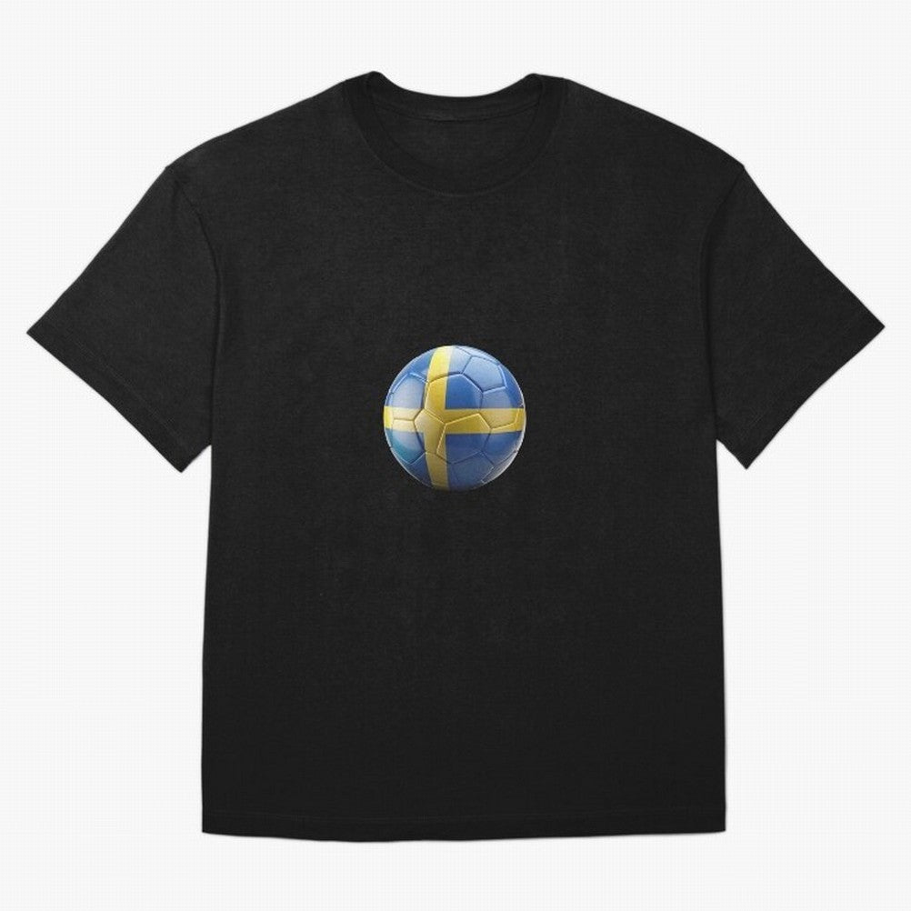 Sweden Football Oversized T-Shirt Celebrate FIFA World Cup 2026 USA Canada Mexico Highlighting CR7 and Messi, Portugal, Spain and Germany Energy, Supporter Pride, Iconic Celebrations, Legendary Names and Global Match Day Energy; Made for Die Hard