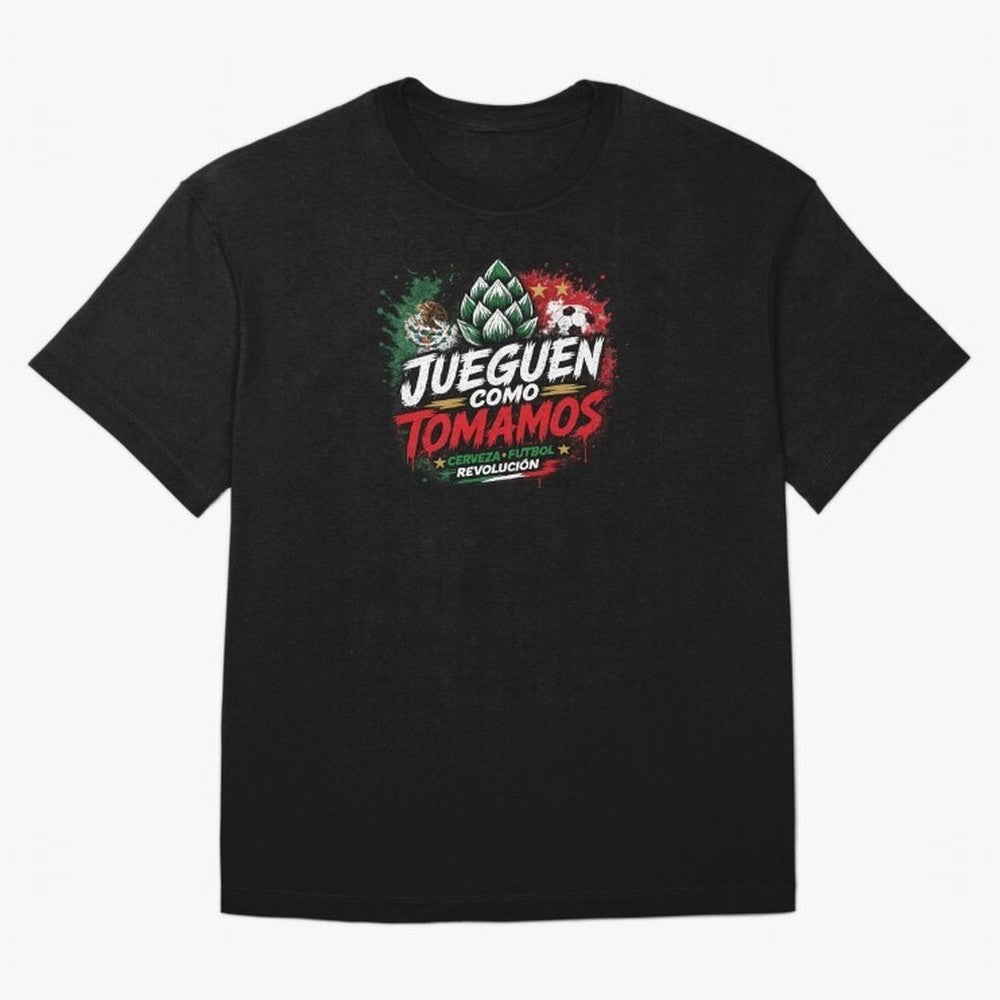 Jueguen Como Tomamos Futbol Cervecero Oversized T-Shirt Relive the Noise and Pride of Global Football Passion for FIFA World Cup 2026, Featuring Cristiano Ronaldo, Portugal, Vintage Soccer Flavor, Modern Football Stars, National Flags and Final