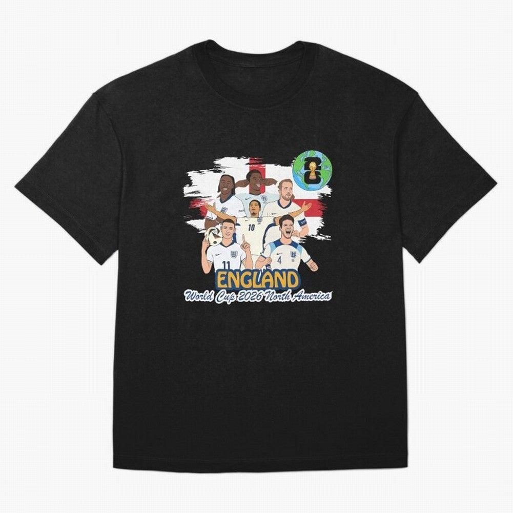 England Soccer Stars World Cup 2026 North America Oversized T-Shirt Embrace FIFA World Cup 2026 Spirit, Inspired by Portugal, Cristiano Ronaldo, Haaland and CR7, Champion Mindset, Group Stage Buzz, Knockout Tension and Passionate Fan Culture;