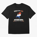 Netherlands Football Fan World Cup 2026 - Dutch Map Vintage Art Oversized T-Shirt Celebrate the Stars of the FIFA World Cup 2026 Group Stage Journey through Neymar Highlights, France Pride, Football Festival Excitement, Trophy Ambitions, Country