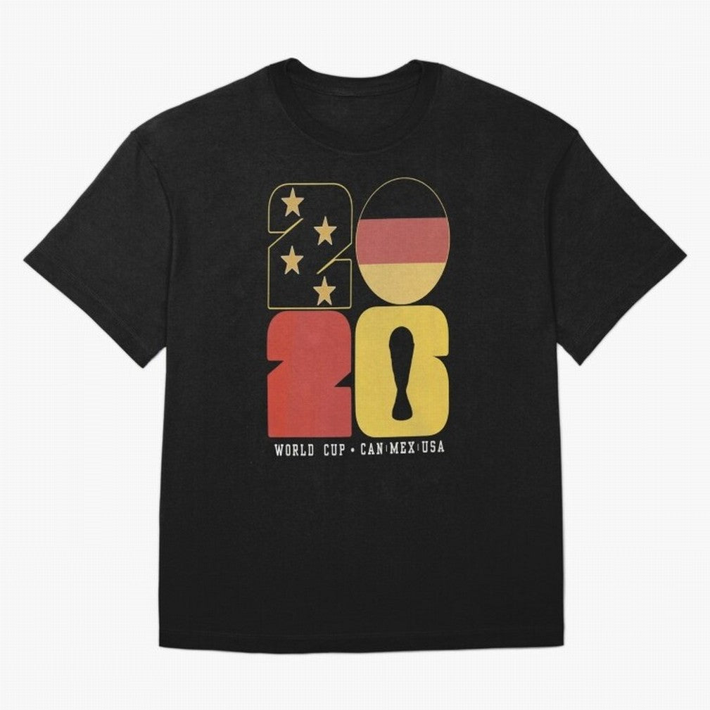 Germany Football World Cup 2026 - Die Mannschaft Retro Typography Oversized T-Shirt Celebrate Classic Football Spirit in FIFA World Cup 2026 for Fans of Neymar and Spain, Bringing Tournament Hype, Historic Matchups, Family Viewing Parties and