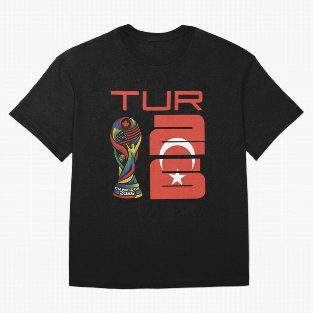 Turkey Football World Cup 2026 Fan Design Oversized T-Shirt Turn Football Passion into Match Day Hype around FIFA World Cup 2026, Messi, Spain, Football Passion, Legendary Performances, Festival Vibes and Supporter Community; Created for Match Day