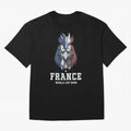 France Football World Cup 2026 Rooster Mascot Art Oversized T-Shirt Show Championship Spirit for FIFA World Cup 2026 Group Stage Featuring Mbappe, France Energy, Worldwide Fan Energy, Dramatic Goals, Stadium Lights and Championship Celebrations;
