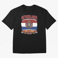 Netherlands World Cup 2026 Coat of Arms Football Design Oversized T-Shirt Showcase FIFA World Cup 2026 Filled with CR7, Portugal Energy, Football History, Final Match Energy, Crowd Noise and Once in a Lifetime Moments; Ideal for Football Dads,