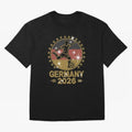 Germany Soccer World Cup 2026 Glitter Style Fan Art Oversized T-Shirt Support the Legends of FIFA World Cup 2026 Spirit, Made for Argentina, France and Brazil, Neymar, Retro Football Energy, Iconic Rivalries, Trophy Chase Drama and Stadium