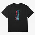 Neon Alpha Wolf with Soccer Ball | Futuristic Sports Fantasy Art Oversized T-Shirt Bring Bold Fan Energy to FIFA World Cup 2026 Group Stage Spirit, Connected to England, France and Netherlands, Mbappe and Neymar, Championship Spirit, Famous Goals,
