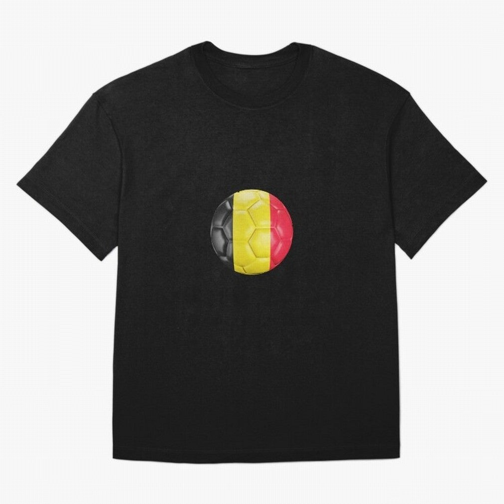 Belgium Football Ball Oversized T-Shirt Showcase FIFA World Cup 2026 Group Stage Spirit, with Argentina, CR7 and Messi, Stadium Chants, National Pride, Trophy Dreams and Unforgettable Football Memories; Perfect for Supporters Who Want Bold Football