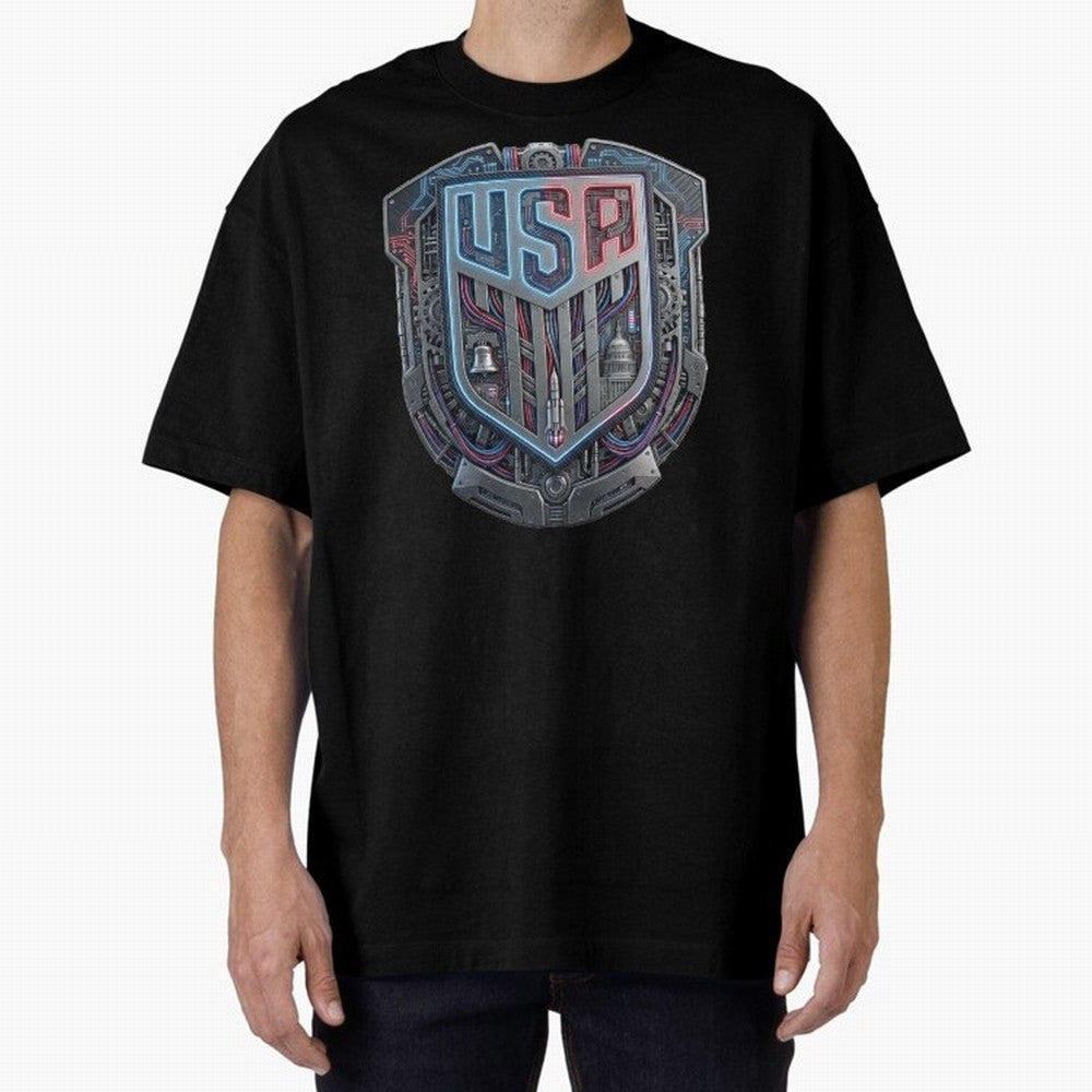 United States Great Seal - American Pride Oversized T-Shirt Show Your Tournament Heart for Match Day Hype around FIFA World Cup 2026, Mbappe and Neymar, France, Soccer Culture, Superstar Moments, National Team Dreams and Competitive Fire; Ideal for