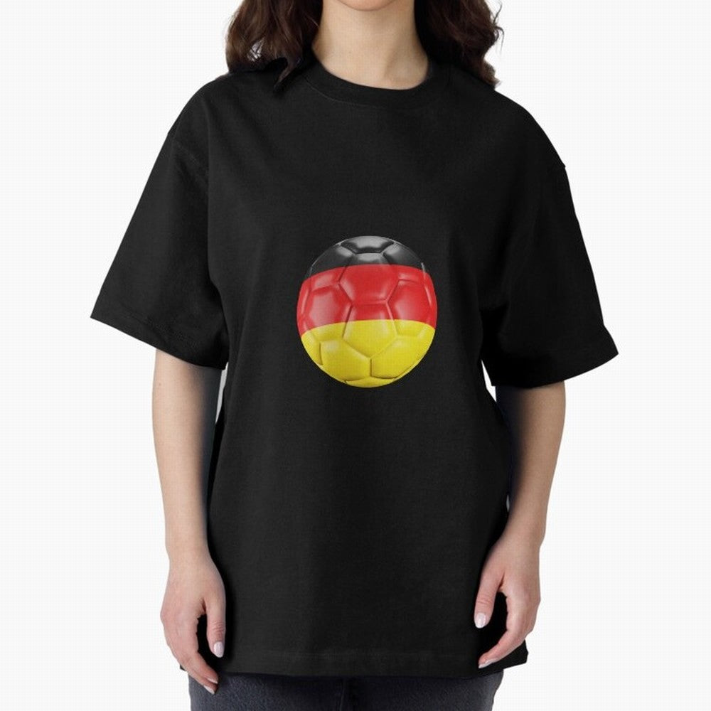 Germany Oversized T-Shirt Celebrate Soccer Greatness during FIFA World Cup 2026 Group Stage Spirit, Built around Portugal, Spain and Germany, Cristiano Ronaldo, Retro Football Energy, Iconic Rivalries, Trophy Chase Drama and Stadium Atmosphere;