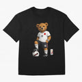 Japan Soccer Bear World Cup Teddy Bear Oversized T-Shirt Keep the Match Day Mood of Global Football Passion for FIFA World Cup 2026, Built around Haaland and Mbappe, England and Germany, Championship Spirit, Famous Goals, Roaring Crowds and