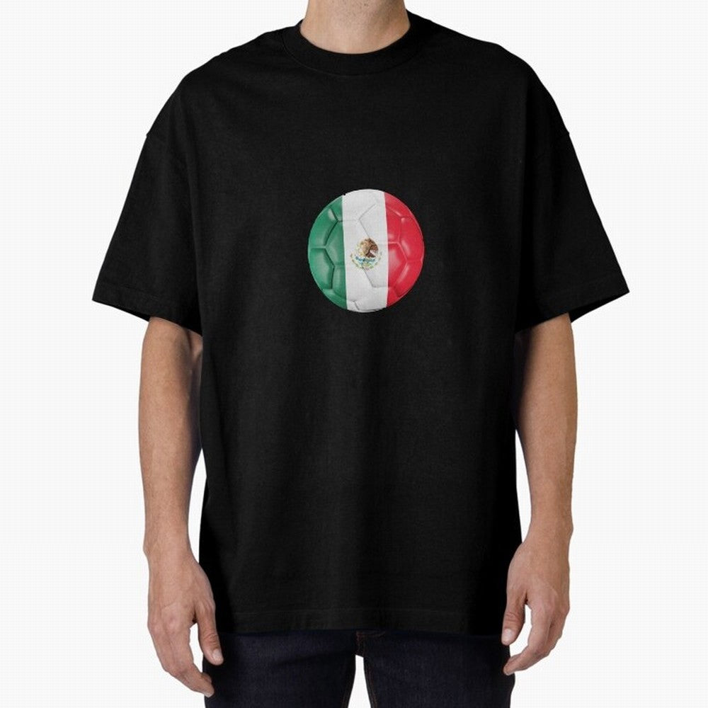 Mexico Football Oversized T-Shirt Capture Stadium Memories from FIFA World Cup 2026 Group Stage Celebrating Messi, Neymar and Mbappe, England, France and Netherlands Energy, Champion Mindset, Group Stage Buzz, Knockout Tension and Passionate Fan