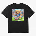 Golden Retriever Soccer Champ - World Cup 2026 Spirit Oversized T-Shirt Mark Match Day Hype around FIFA World Cup 2026 Group Stage, Neymar, Netherlands, Championship Spirit, Famous Goals, Roaring Crowds and International Football Unity; Great for