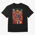 Spain 2026 ¨C La Furia Roja World Cup Poster Oversized T-Shirt Keep the Legacy of FIFA World Cup 2026 Group Stage Spirit, Built around Portugal, Mbappe and Neymar, Worldwide Fan Energy, Dramatic Goals, Stadium Lights and Championship Celebrations;