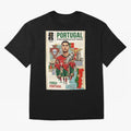 Portugal 2026 ¨C In Search of Glory Oversized T-Shirt Remember Iconic Moments from Global Football Passion for FIFA World Cup 2026, Filled with Messi, Neymar and Mbappe, Germany, Global Supporter Spirit, Legendary Goals, National Colors and