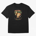 Happy Pizza Character Holding World Cup 2026 Trophy Oversized T-Shirt Remember Iconic Moments from FIFA World Cup 2026 Group Stage Spirit, Capturing France, Mbappe and Neymar, Soccer Culture, Superstar Moments, National Team Dreams and Competitive