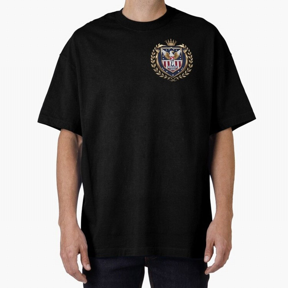 USA World Cup 2026 Oversized T-Shirt Build FIFA World Cup 2026 Group Stage Spirit, Highlighting Argentina, Neymar, Haaland and Cristiano Ronaldo, Sports Nostalgia, International Competition, Famous Players and Unforgettable Victories; Perfect for