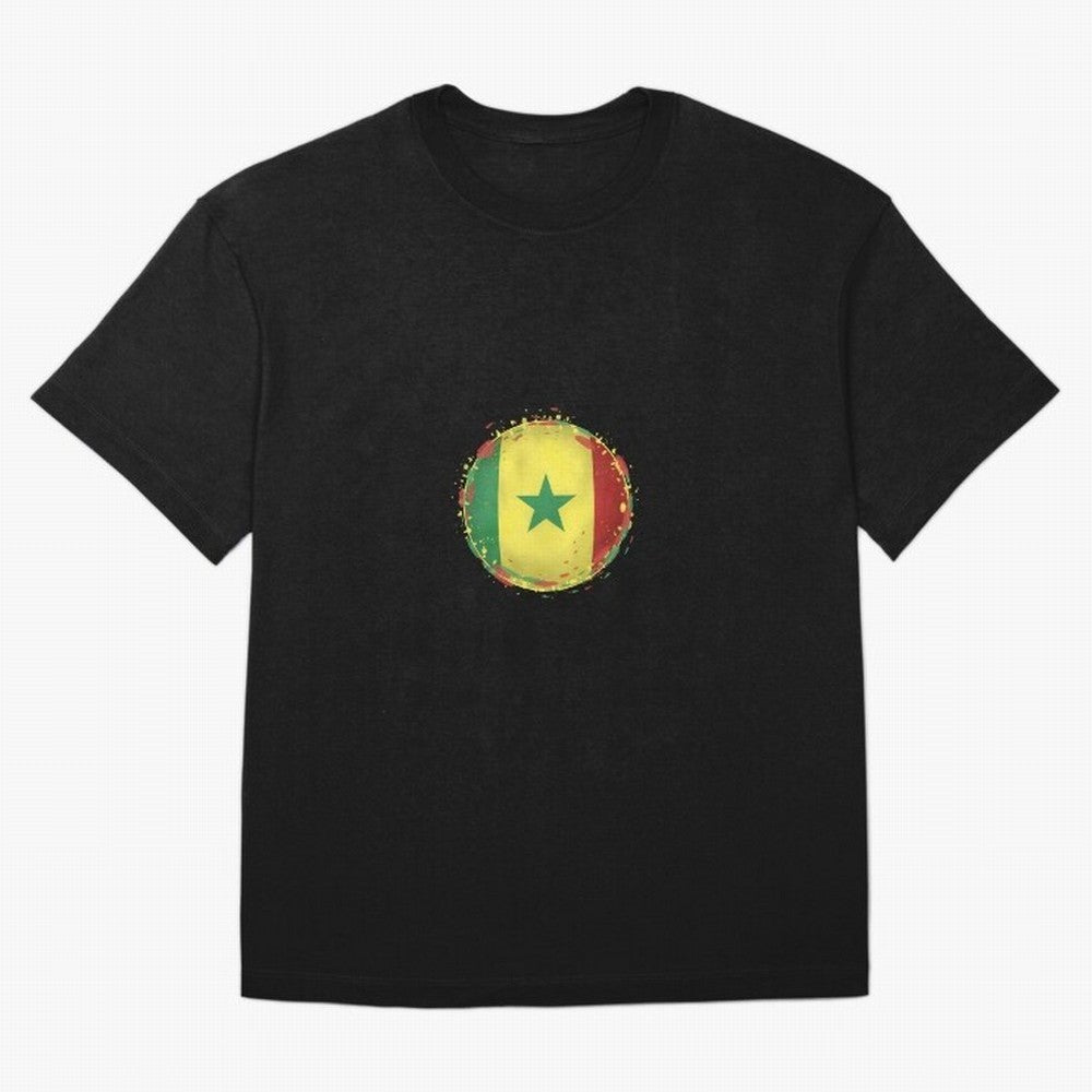 Senegal Oversized T-Shirt Show Championship Spirit for Global Football Passion for FIFA World Cup 2026, with Messi, Neymar and Mbappe, Argentina, Retro Football Energy, Iconic Rivalries, Trophy Chase Drama and Stadium Atmosphere; Perfect for