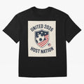 United 2026 USA World Cup Host Nation Soccer Crest T-Shirt Oversized T-Shirt Bring Bold Fan Energy to FIFA World Cup 2026 Group Stage Spirit, Built around France and Portugal, Messi and Cristiano Ronaldo, Global Supporter Spirit, Legendary Goals,