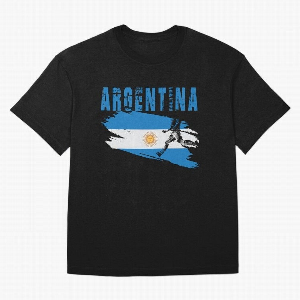 Argentina World Cup 2026 ¨C Pride in Motion Oversized T-Shirt Relive Global Football Passion for FIFA World Cup 2026 Group Stage, Highlighting Mbappe and Neymar, Brazil, Soccer Culture, Superstar Moments, National Team Dreams and Competitive Fire;
