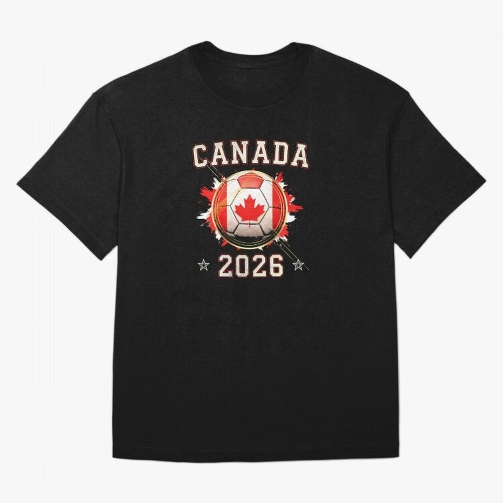 Front Print Canada Soccer World Cup 2026 - Canadian Fan Gift T-Shirt_84561562 Oversized T-Shirt Bring Stadium Energy to FIFA World Cup 2026 Group Stage Spirit, with England and Germany, Cristiano Ronaldo, Haaland and CR7, Classic Soccer Heritage,