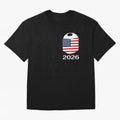 Soccer 2026 USA in the breast pocket Oversized T-Shirt Carry FIFA World Cup 2026 Group Stage Spirit, Highlighting Portugal, Cristiano Ronaldo, Haaland and CR7, Tournament Hype, Historic Matchups, Family Viewing Parties and Global Sports Pride;
