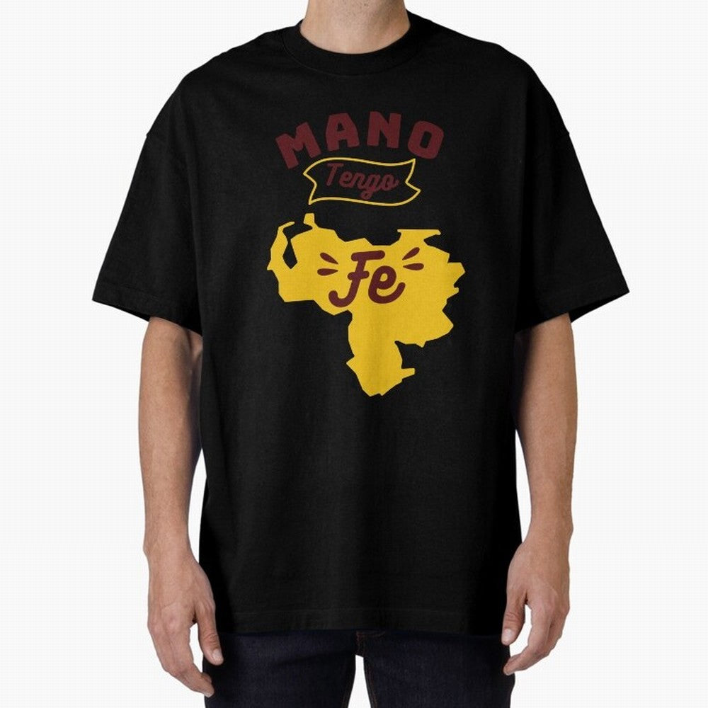 HAND I HAVE FAITH Oversized T-Shirt Bring Trophy Dreams to FIFA World Cup 2026 USA Canada Mexico for Fans of Messi and Cristiano Ronaldo and France, Bringing Global Supporter Spirit, Legendary Goals, National Colors and Tournament Celebration;