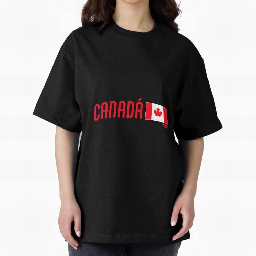 2026 Canada Soccer Fan World Cup Oversized T-Shirt Carry FIFA World Cup 2026 Group Stage for Fans of Messi, Neymar and Mbappe and Brazil, Portugal and Argentina, Bringing Fan Favorite Moments, National Team Passion, Big Match Drama and Soccer