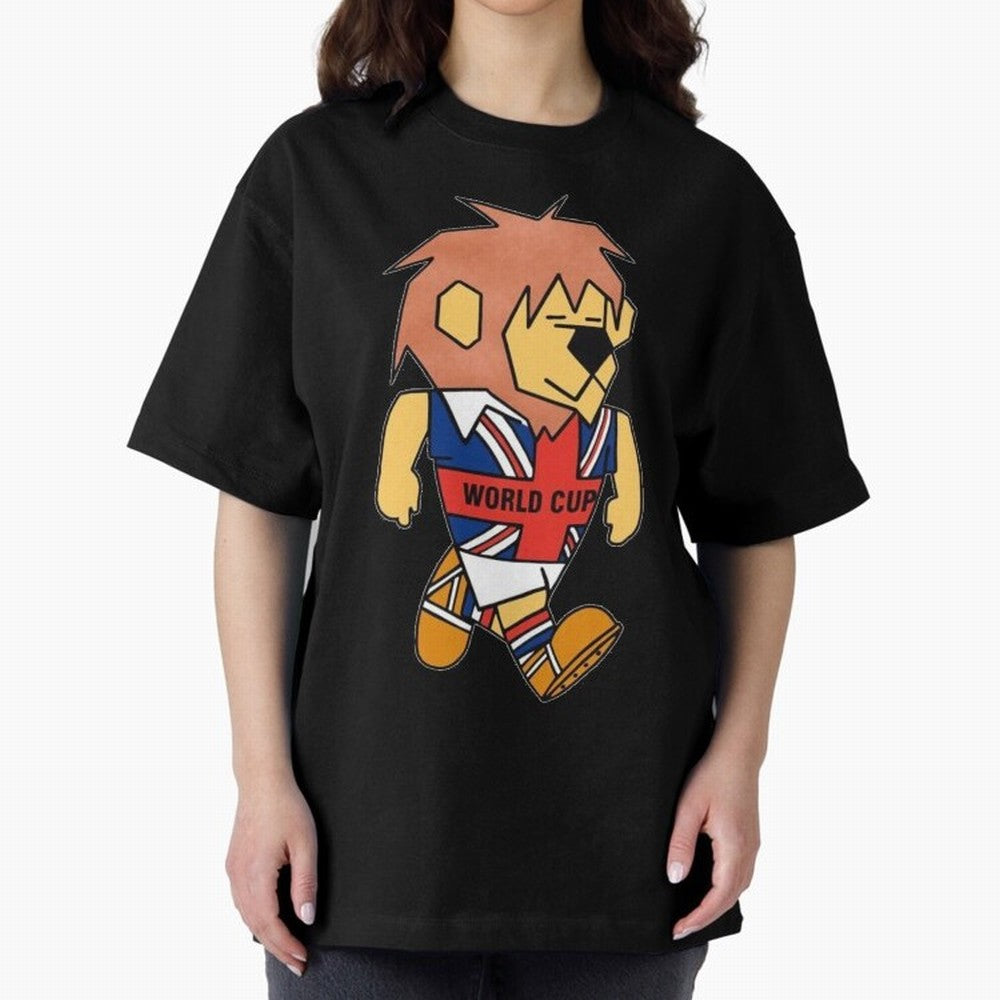 World Cup Willie 1966. Oversized T-Shirt Make Your Look Match the FIFA World Cup 2026 USA Canada Mexico Journey through Cristiano Ronaldo Highlights, England and Germany Pride, Vintage Soccer Flavor, Modern Football Stars, National Flags and Final