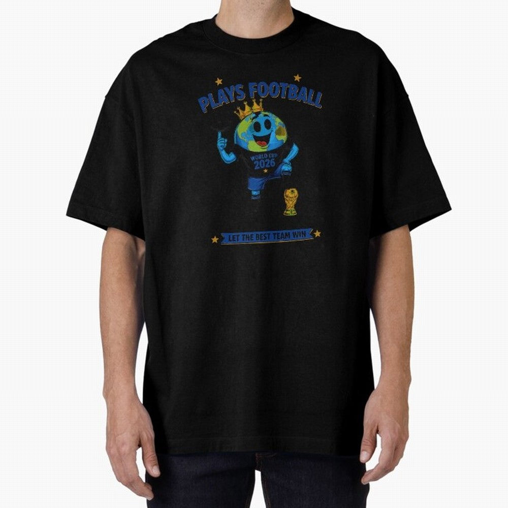 Soccer Oversized T-Shirt Show Support during Global Football Passion for FIFA World Cup 2026 Group Stage, Driven by Neymar, Brazil, Portugal and Argentina, Goal Celebration Energy, Supporter Heritage, Football Icons and Worldwide Tournament Joy;
