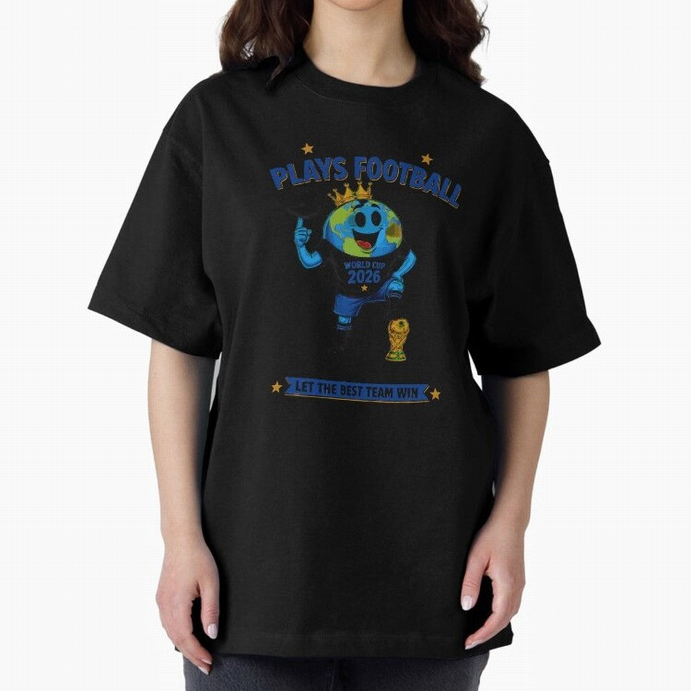 Soccer Oversized T-Shirt Show Support during Global Football Passion for FIFA World Cup 2026 Group Stage, Driven by Neymar, Brazil, Portugal and Argentina, Goal Celebration Energy, Supporter Heritage, Football Icons and Worldwide Tournament Joy;