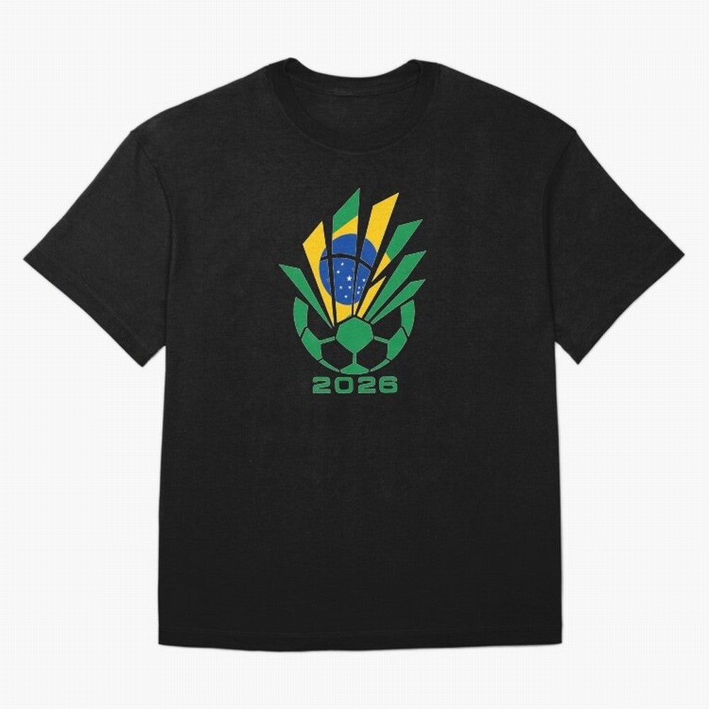 Mexican Soccer 2026 Flag Burst Emblem Oversized T-Shirt Cheer through Every Moment of FIFA World Cup 2026 USA Canada Mexico for Fans of Cristiano Ronaldo, Haaland and CR7 and Portugal, Spain and Germany, Bringing Sports Nostalgia, International
