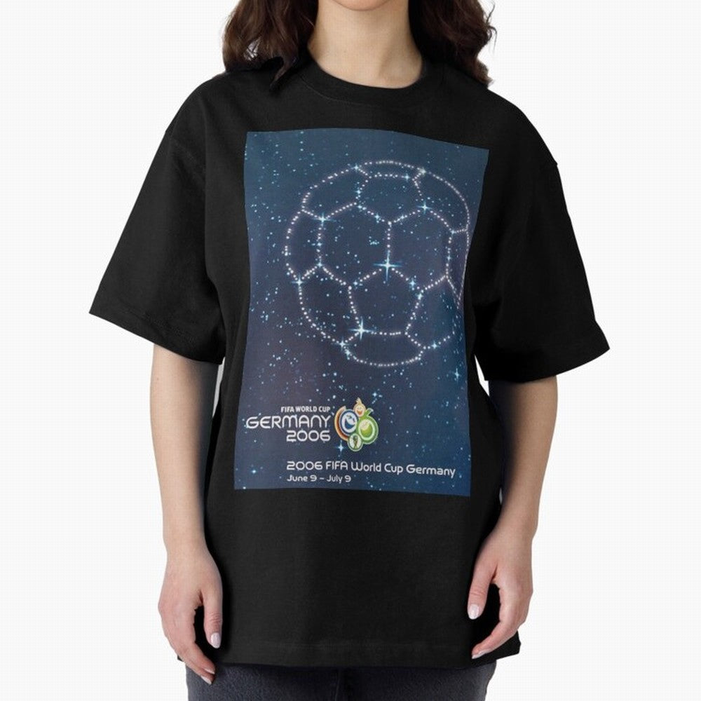 World Cup Germany 2006 v2. Oversized T-Shirt Spotlight Global Football Passion for FIFA World Cup 2026 USA Canada Mexico, Centered on Haaland, Argentina, France and Brazil, Football Passion, Legendary Performances, Festival Vibes and Supporter