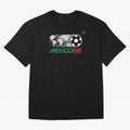 Mexico 86 Logo Tribute ¨C Retro Soccer World Cup Inspired Graphic | Vintage Mexican Football Art | Ruben Santiago Creative Oversized T-Shirt Back Your Heroes with FIFA World Cup 2026 for Fans of Cristiano Ronaldo, Haaland and CR7 and France,