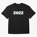 Argentina 2022 World Champions Three Stars Oversized T-Shirt Turn Football Passion into Global Football Passion for FIFA World Cup 2026 USA Canada Mexico, Built around Messi, Neymar and Mbappe, Portugal, Spain and Germany, Championship Spirit,