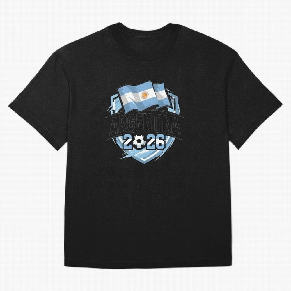 ARGENTINA World Cup 2026 Poster ¨C ARGENTINA Football Oversized T-Shirt Relive the Noise and Pride of the FIFA World Cup 2026 USA Canada Mexico Journey through Cristiano Ronaldo Highlights, England and Germany Pride, Tournament Hype, Historic