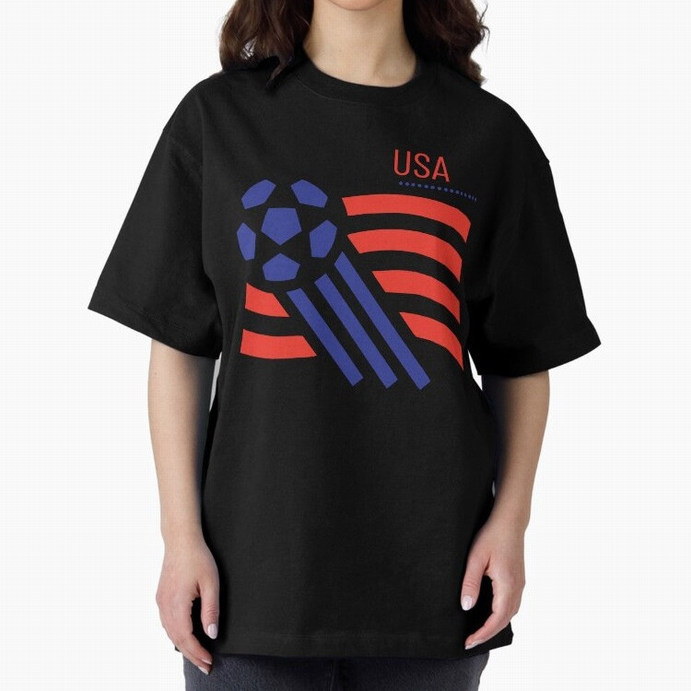USA Soccer 2026 -Fan Design Oversized T-Shirt Cheer through Every Moment of Global Football Passion for FIFA World Cup 2026 Group Stage, with Messi, France, Match Day Excitement, Supporter Culture, Golden Goals and Global Football Passion; Perfect