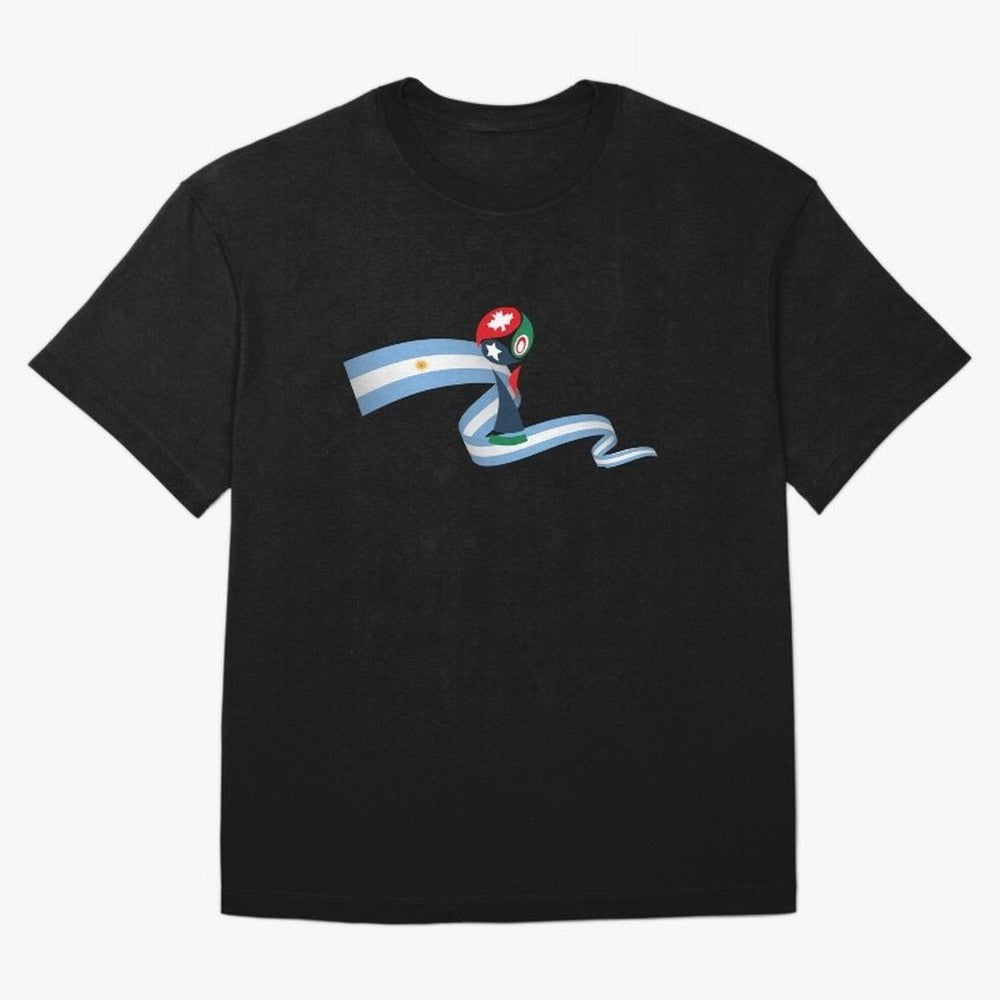 World Cup 2026 Team Argentina Oversized T-Shirt Join the Countdown to FIFA World Cup 2026 Spirit, Filled with Portugal, Spain and Germany, Neymar, Haaland and Cristiano Ronaldo, Tournament Hype, Historic Matchups, Family Viewing Parties and Global
