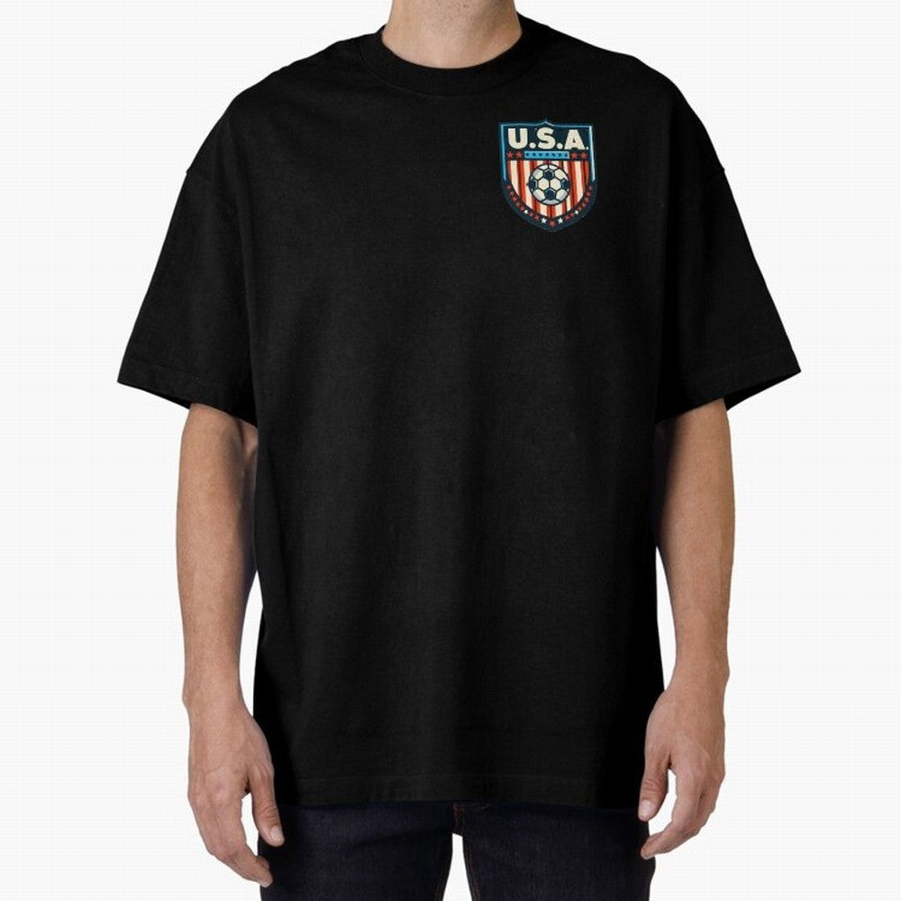 U.S.A Retro Style World Cup 2026 Oversized T-Shirt Enjoy FIFA World Cup 2026 USA Canada Mexico Spirit, Celebrating England and Germany, Haaland, Tournament Hype, Historic Matchups, Family Viewing Parties and Global Sports Pride; Great for